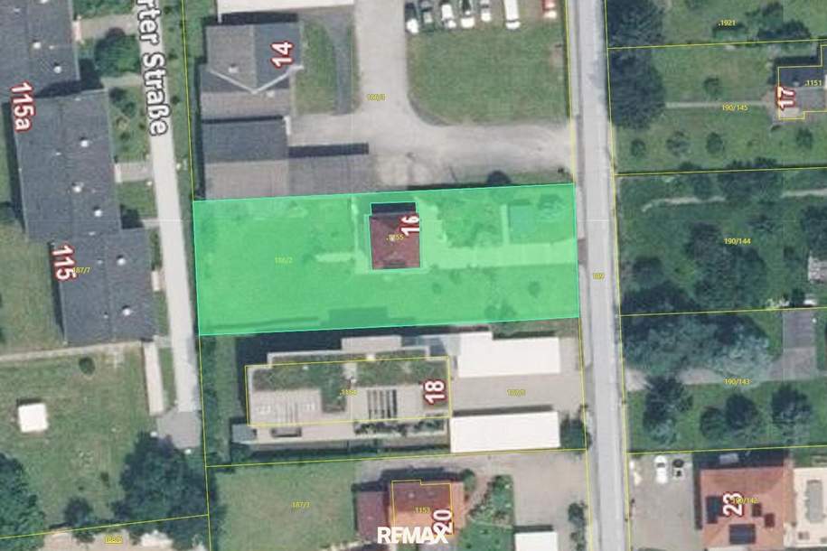 Bauträgergrundstück mit Altbestand in Mitten von Wetzelsdorf, Grund und Boden-kauf, 499.000,€, 8053 Graz(Stadt)