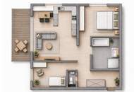 Sonnenlage trifft Wohnqualität: Moderne 3-Zimmer-Terrassenwohnung mit Weitblick!