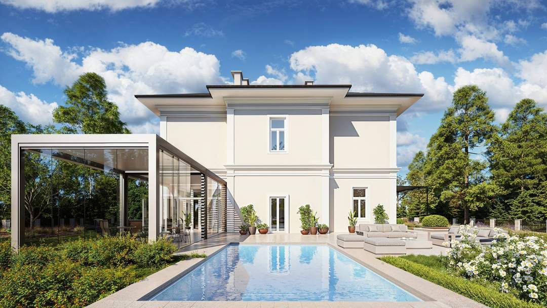 Mitten im Grünen & im Villenviertel: exklusive Gartenwohnung mit ca. 930 m² Außenfläche, beheiztem Wintergarten, Pool, Luftwärmepumpe u.v.m.!