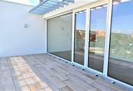 TERRASSENHIT, FERNBLICK, klimatisiertes 37 m2 Dachgeschoß mit 23 m2 Terrasse, 1 Zimmer, Komplettküche, Duschbad, Anton-Bosch-Gasse