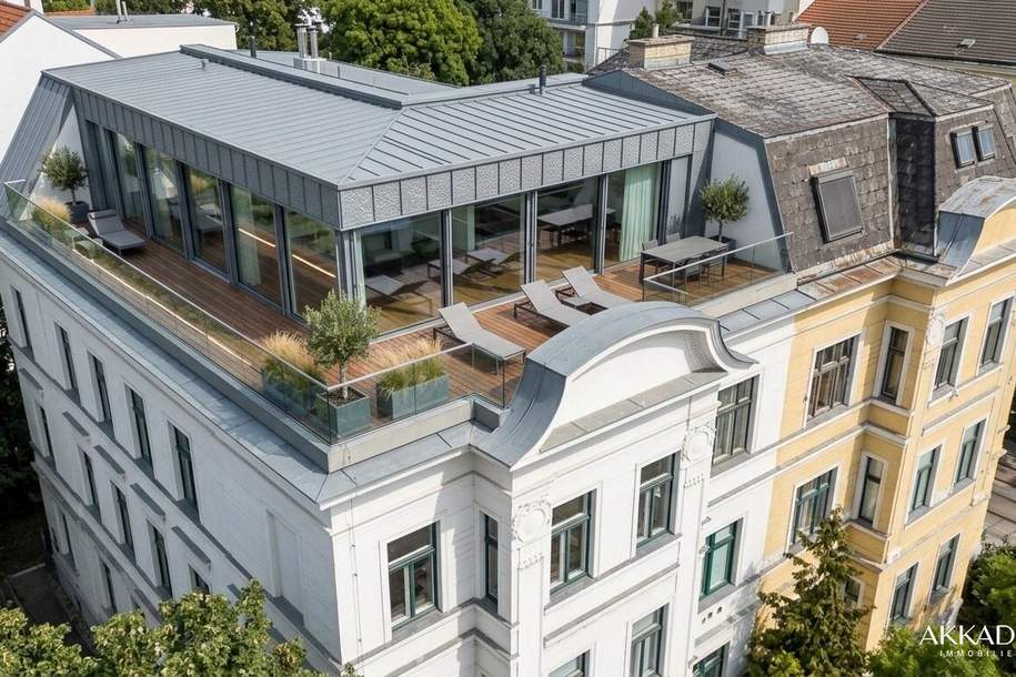 Bewilligter Rohdachboden mit zwei geplanten Loggien im charmanten Altbau, Wohnung-kauf, 123.000,€, 1140 Wien 14., Penzing