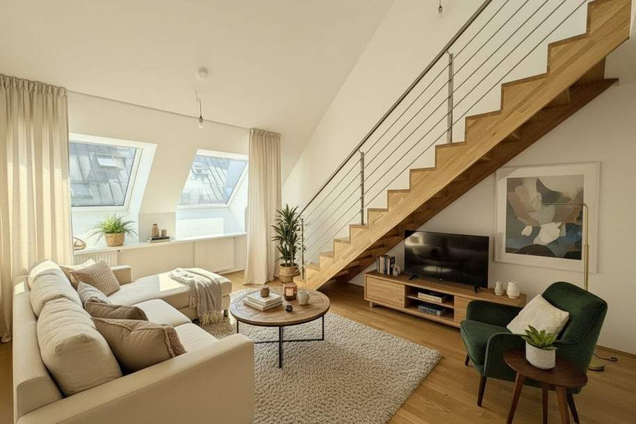 Helle 4-Zimmer DG-Maisonette in guter Infrastruktur und öffentlicher Anbindung!, Wohnung-kauf, 449.000,€, 1100 Wien 10., Favoriten