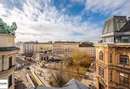 Wohnen in der Innenstadt: 3-Zimmer-Wohnung mit Terrasse und traumhaftem Ausblick // Albertina