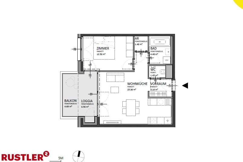 Mi Living- Hochwertige Eigentumswohnungen nähe Hauptbahnhof, Wohnung-kauf, 355.000,€, 1100 Wien 10., Favoriten
