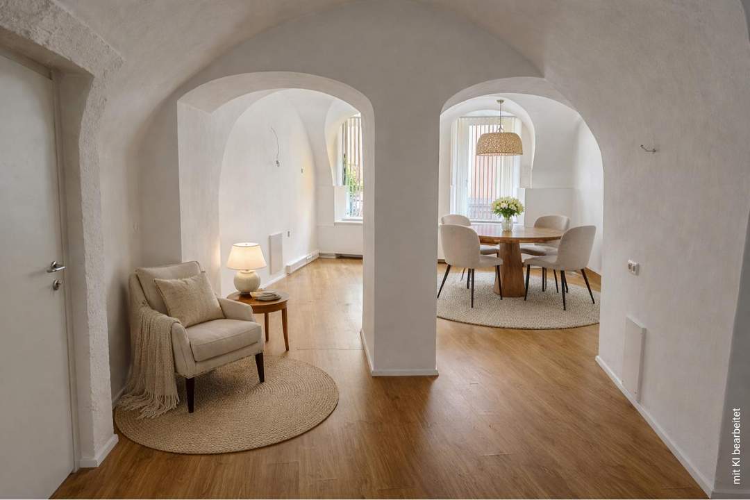 Urbanes Loftgefühl im historischen Gewölbe – Mietwohnung im Herzen von Enns