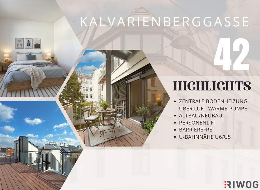 TINY APARTMENT mit Terrasse komplett in den Innenhof gerichtet | LUFT-WÄRME-PUMPE