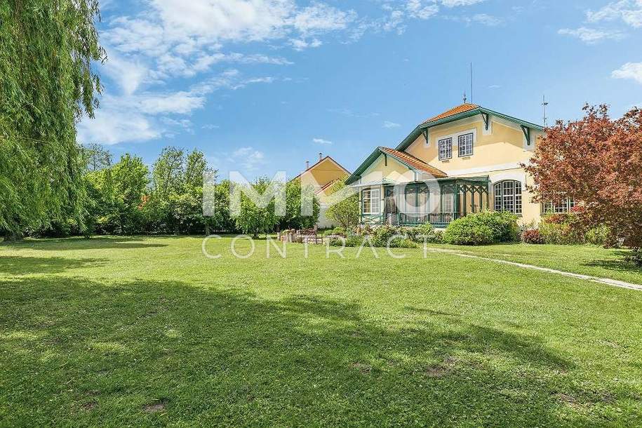 Französisches Jagd-Chalet – nur 30 Minuten von Wien: 2.000 m² Grundstück in unverbaubarer Ruhelage, Haus-kauf, 999.000,€, 2434 Bruck an der Leitha