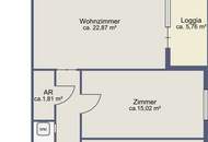 Neu sanierte 3-Zimmer Loggia-Wohnung mit Donau-Weitblick