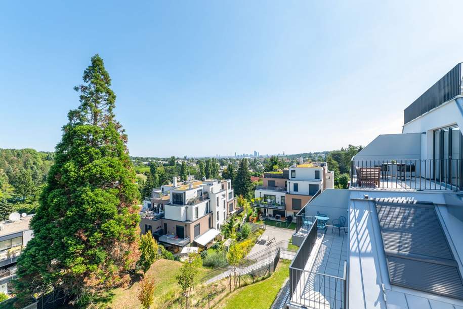 T R A U M A U S B L I C K! Wunderschöne 3-Zimmer-Wohnung mit 2 Terrassen inkl. Stellplatz zu vermieten!, Wohnung-miete, 2.690,00,€, 1190 Wien 19., Döbling