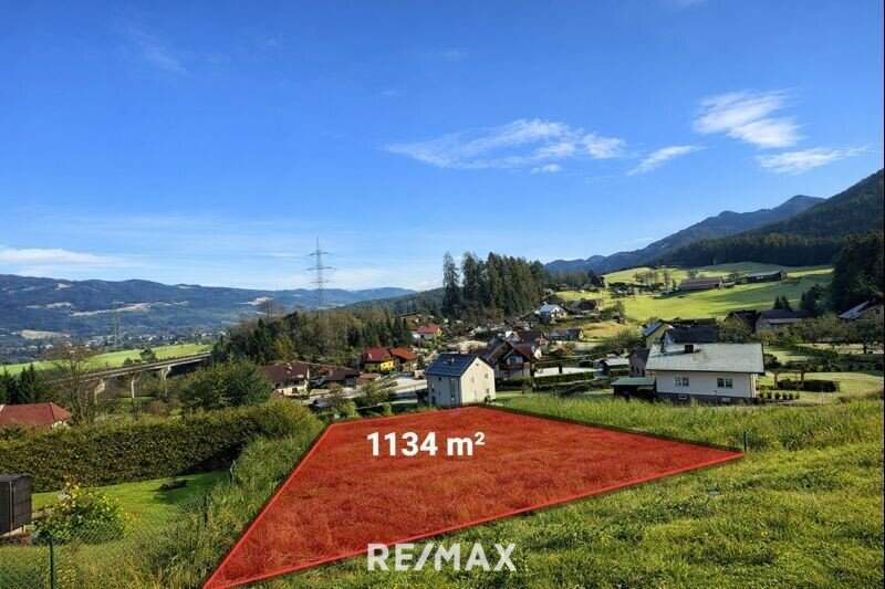 *** TOP ANGEBOT 1134m² Baugrundstück 572/3 in Krieglach: Ruhige, Erhöhte Lage mit wundervollem Ausblick ***