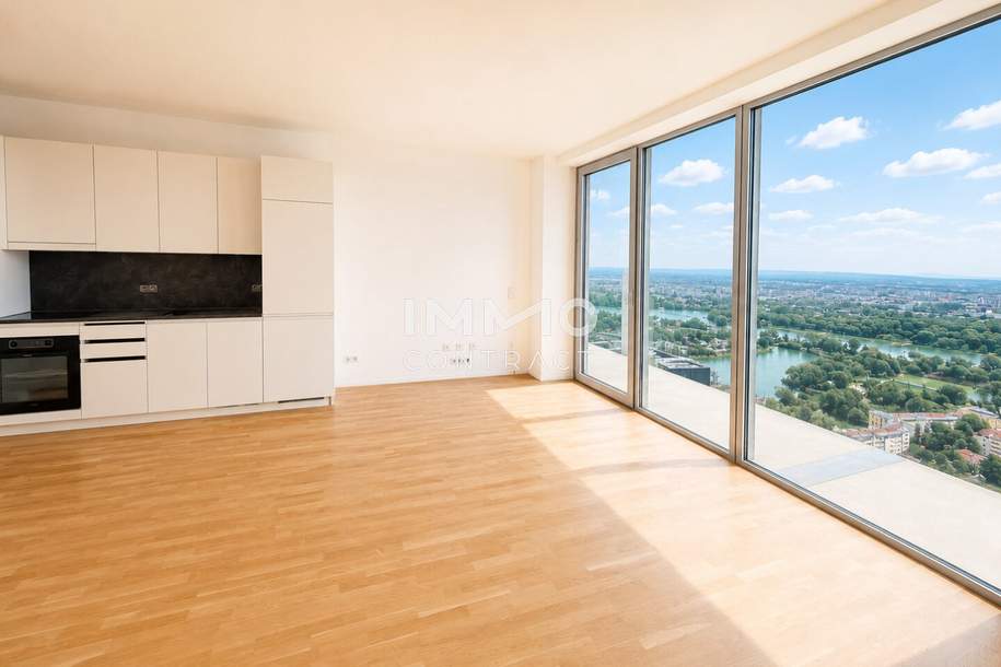 35. Etage - NEU: Urban Luxury DC2 Tower, Wohnung-miete, 1.150,00,€, 1220 Wien 22., Donaustadt