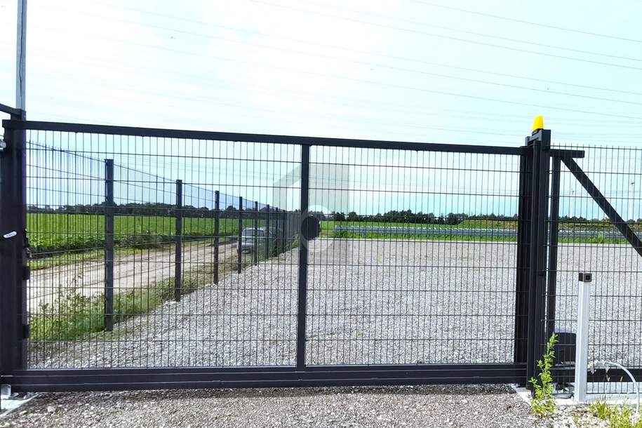 LKW-TAUGLICH - EINGEZÄUNT - MIT ELEKTRISCHEM TOR, Grund und Boden-miete, 1.800,00,€, 2454 Bruck an der Leitha