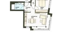 2-Zimmer Wohnung, Neubau, Erstbezug, Süd-Ostausrichtung, 1. Stock