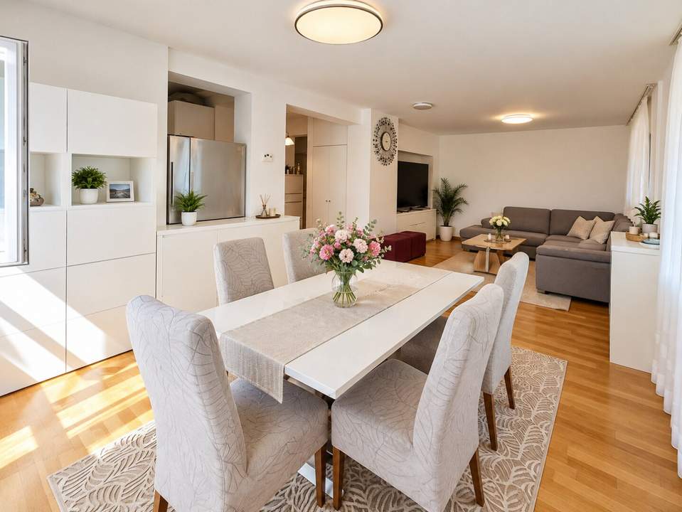 Wohnen wie im eigenen Haus – 4 Zimmerwohnung mit Eigengarten & Stellplatz in Ruhelage – PROVISIONSFREI