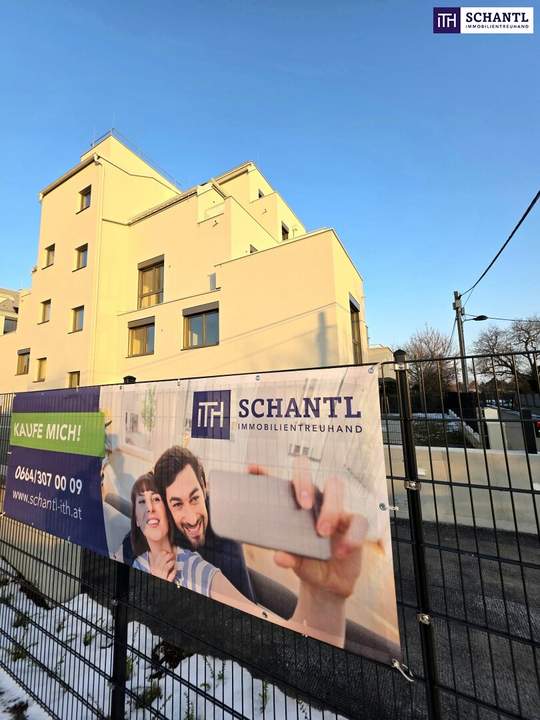 Perfektes Wohnkonzept! Traum-Balkon / Traum-Wohnung / Traum-Lage! 3 Zimmer + Nachhaltige Energienutzung + Grün- und Ruhelage + Ums Eck von Wiens schönsten naturnahen Gewässern!