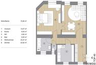 Komplett hofseitg ausgerichtete Stilaltbauwohnung im Jugendstiljuwel Schottenfelder Hof | Blick in den grünen Innenhof | Ideal auch zur WG-Nutzung