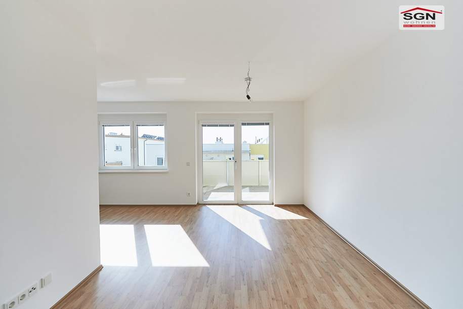 Heizkosten inkludiert! Gemütliche 2-Zimmer Genossenschaftswohnung Junges Wohnen in Seefeld-Kadolz mit Balkon und Stellplatz!, Wohnung-miete, 738,67,€, 2062 Hollabrunn