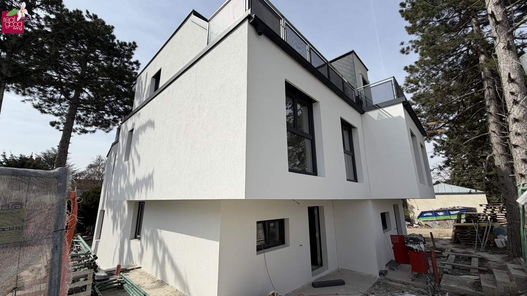 Moderne Doppelhaushälfte in 1210 Wien – belagsfertig, mit Garten, Balkon, 2 Terrassen &amp; Stellplatz ++ Schlüsselfertig möglich