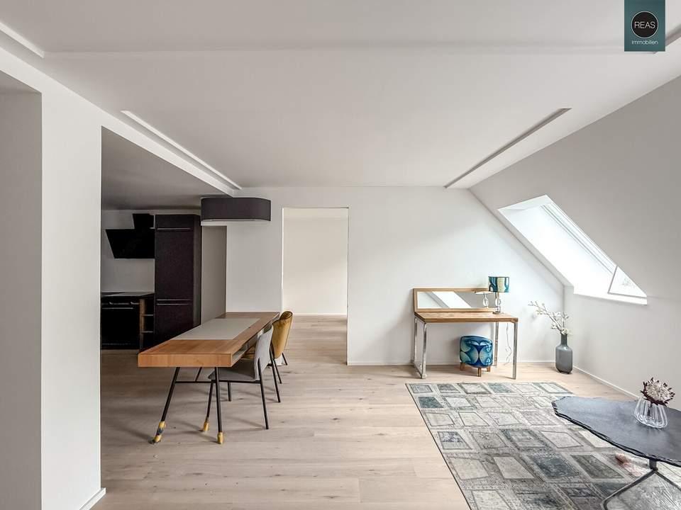 Erstbezug: Dachgeschoss - Apartment (klimatisiert) inkl. Einbauküche und hochwertiger Ausstattung im Trendbezirk Ottakring!