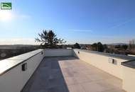 Wohnen in Grünruhelage von Süßenbrunn - Moderne Wohnung mit privater Dachterrasse! S-Bahn S1 in Gehweite! Luftwärmepumpe !