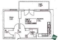 Schöne 2-Zimmer-Wohnung mit Loggia in Donaunähe