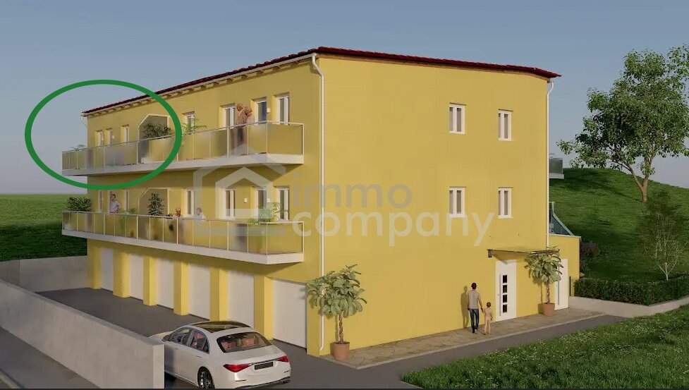 Seniorenwohnungen mit +PLUS+ in wunderbarer Grünruhelage / Top 5 - 2.OG - 81 m² - 3 Zimmer – Balkon - Garage / Bezug 2026