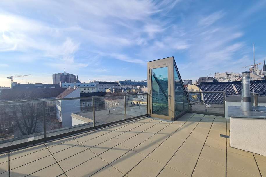 2-Zimmer-Wohnung mit großer Dachterrasse | Erstbezug, Wohnung-kauf, 963.300,€, 1060 Wien 6., Mariahilf