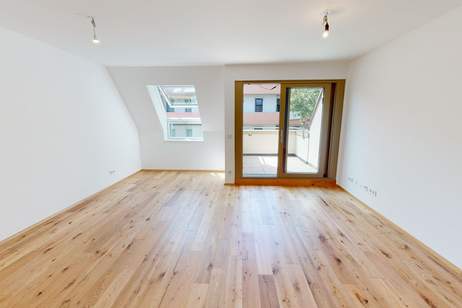 STUDIO-WOHNUNG mit Balkon! I Stellplatz in hauseigener Tiefgarage I hochwertige Einbauküche I Fußbodenheizung I bodenebenerdige Dusche I U1 ca. 13 min. mit Öffis I Billa Plus ca. 300m, Wohnung-miete, 2333 Bruck an der Leitha