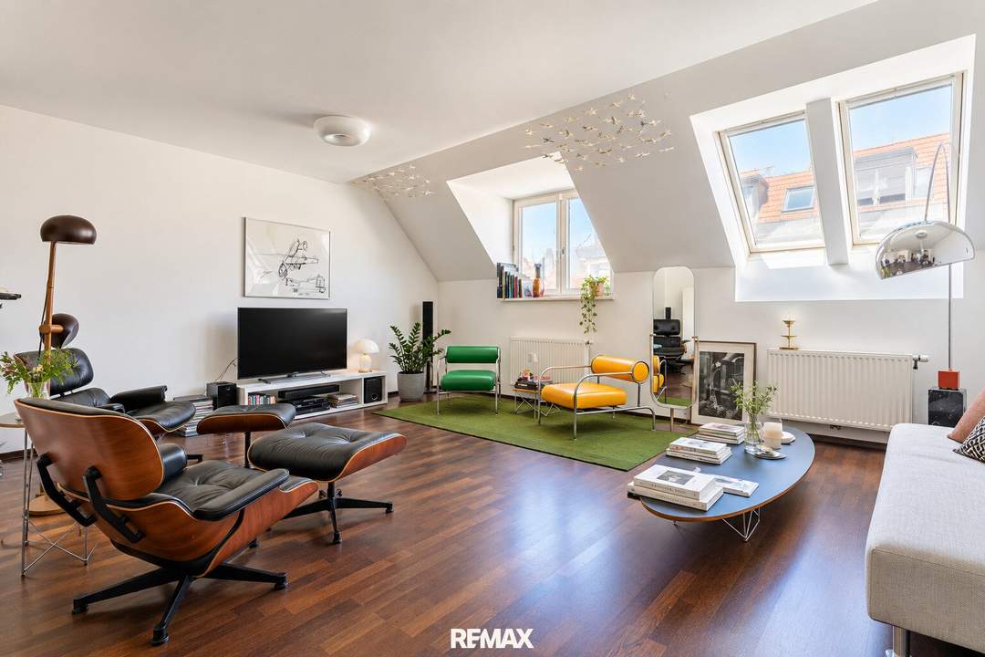 "Exklusive Dachgeschossmaisonette im 6. Bezirk mit Terrasse und Panoramablick!"