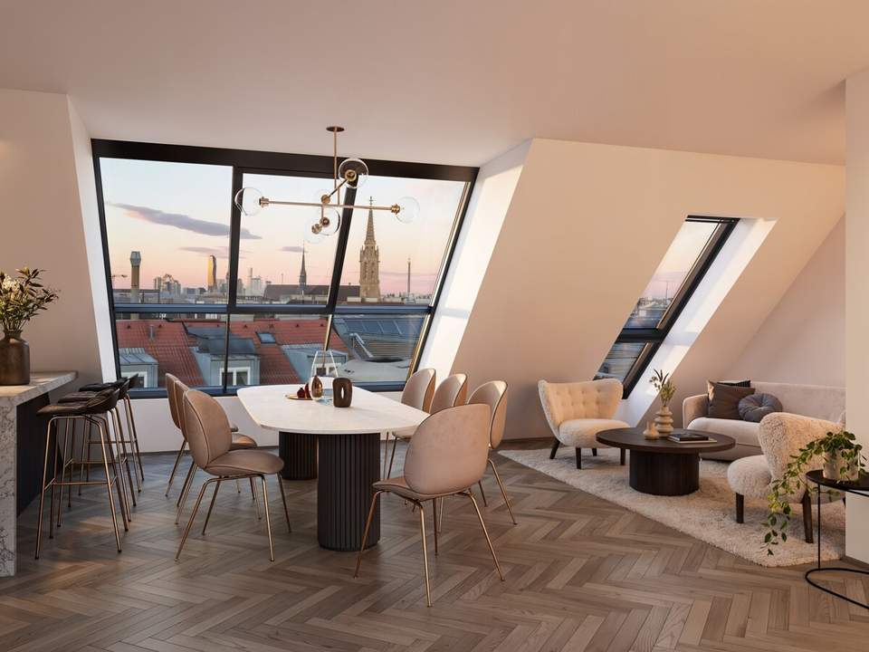 Exklusive DG-Maisonette mit 2 Terrassen im Herzen des 3. Bezirks