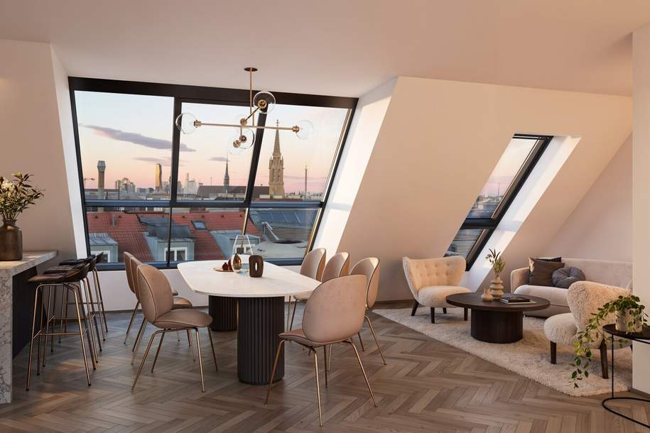 Exklusive DG-Maisonette mit 2 Terrassen im Herzen des 3. Bezirks, Wohnung-kauf, 1.725.000,€, 1030 Wien 3., Landstraße