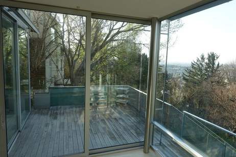 Wohngenuss mit Traumfernblick: Teilmöblierte Traumvilla mit Outdoorpool, Garten, Sauna, Jacuzzi Indoor, Tischtennistisch, etc., Haus-legalform.mietkauf, 6.500,€, 1190 Wien 19., Döbling
