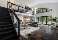 Fernblick Refugium am Hexenberg – Exklusive Architektenvilla in Besthanglage mit Schwimmteich und Gästehaus