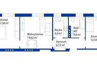Sanierte 3-Zimmer-Wohnung in der Linzer Industriezeile