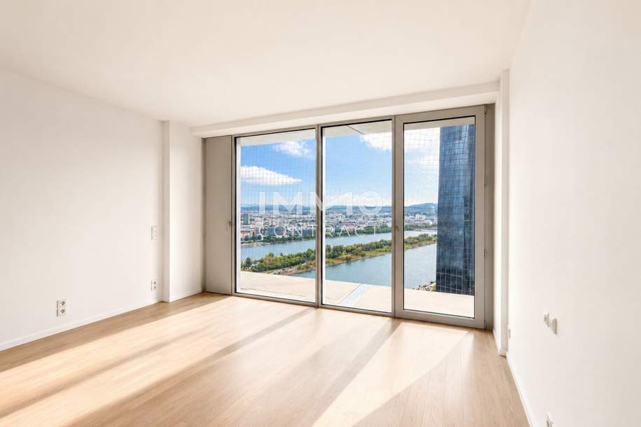 44. Etage - jeden Tag Sonnenuntergang inkl. 14m2 Loggia - DC2 Tower, Wohnung-miete, 1.850,00,€, 1220 Wien 22., Donaustadt