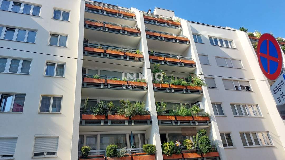 Großzügige Loggiawohnung in ruhiger Lage mit Sauna und Gemeinschaftsdachterrasse