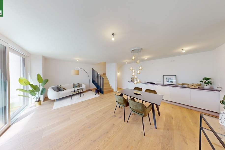 Townhouse mit Grünfläche und Terrasse in Hofruhelage - Altbaucharme trifft modernen Wohngenuss - Tolle Lage beim Fasanviertel. - WOHNTRAUM, Wohnung-miete, 2.498,31,€, 1030 Wien 3., Landstraße