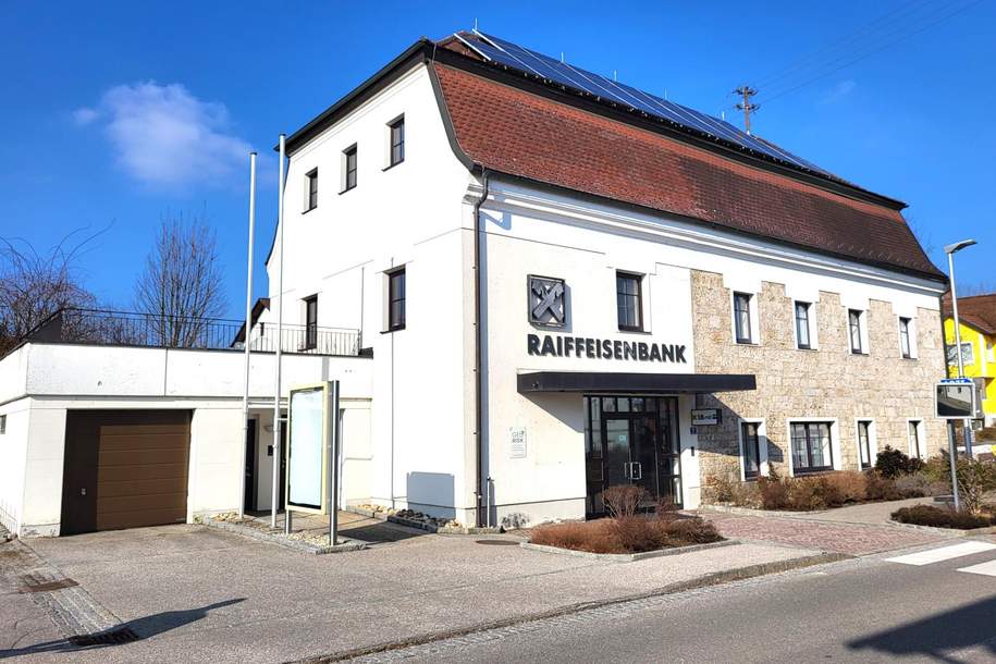 Ehem. Bankgebäude in zentraler Lage, wohnen und arbeiten unter einem Dach, Haus-kauf, 295.000,€, 4981 Ried im Innkreis
