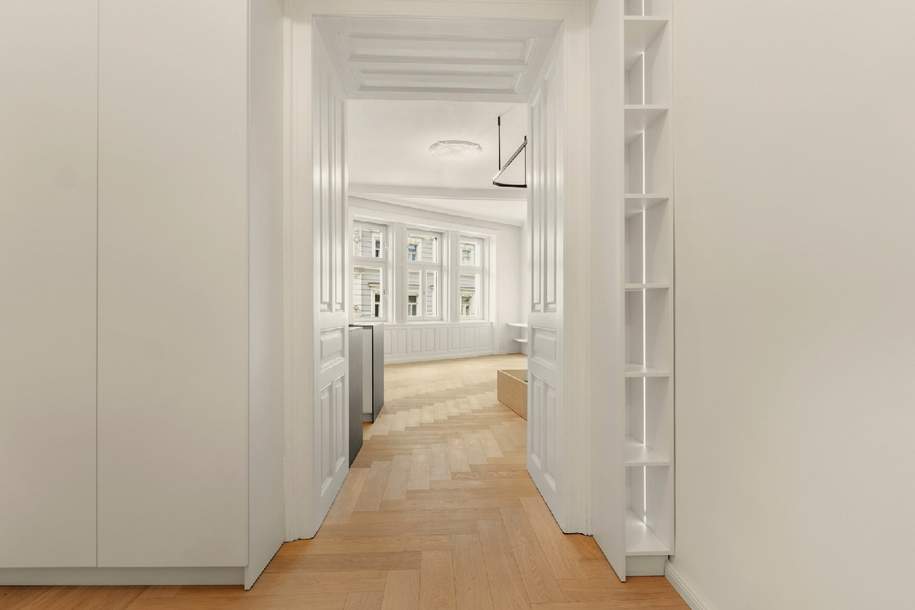 Altbauwohnung mit Klimatisierung und maßgefertigtem Interieur, Wohnung-kauf, 545.900,€, 1050 Wien 5., Margareten