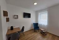 Möbliertes 1-Zimmer-Apartment ohne Loggia € 520,- inkl. BK, HK, Strom u. Wlan