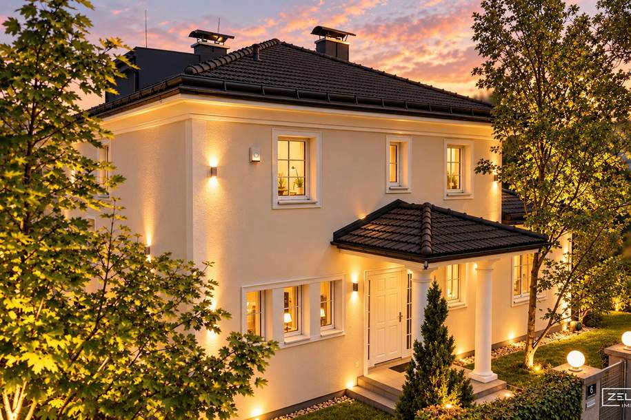 GRENZNAH ZU HIETZING | REPRÄSENTATIVE VILLA – GROSSZÜGIGES WOHNEN AUF 909 m² GRUND - ca. 340 m² WOHN/NUTZFLÄCHE | LIFT | ZELLMANN IMMOBILIEN, Haus-kauf, 1.990.000,€, 1130 Wien 13., Hietzing
