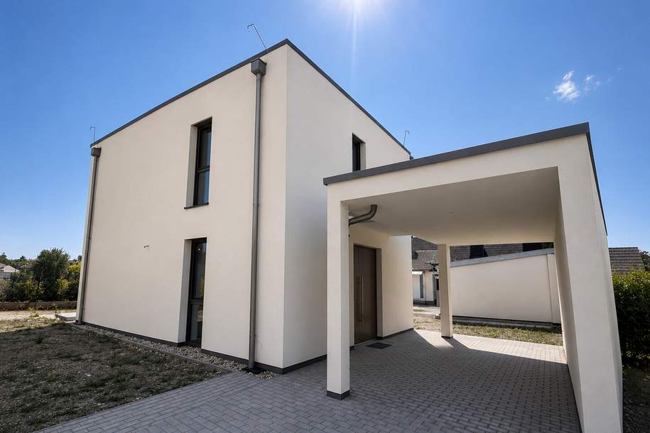 Modernes Einfamilienhaus in hochwertiger Massivbauweise mit Garten und Carport, Haus-kauf, 2500 Baden