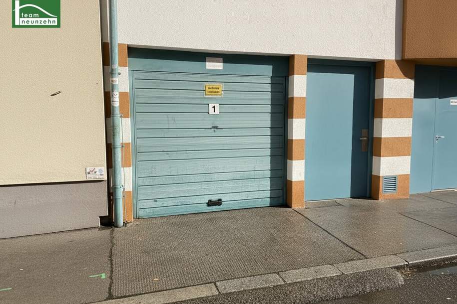 Direkt befahrbare Garagenbox (Nettopreis) mit Strom in ausgezeichnete Lage (Nähe Bahnhof Meidling), Kleinobjekte-miete, 199,00,€, 1120 Wien 12., Meidling