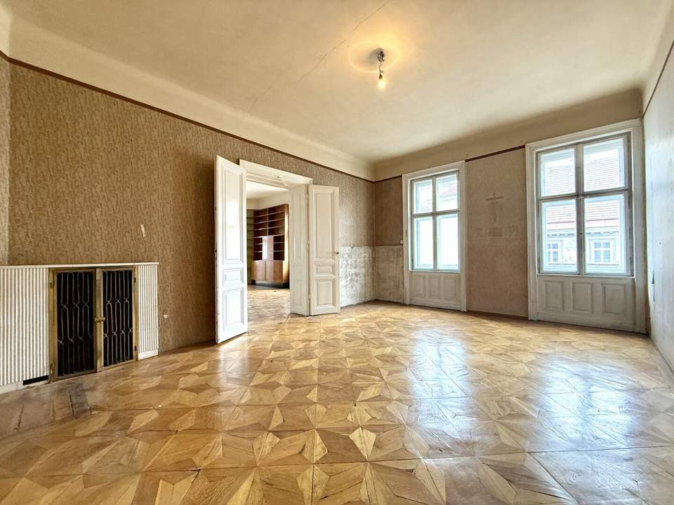 Exklusives Altbaujuwel mit 170 m² im dritten Liftstock – historischer Charme trifft auf individuelles Gestaltungspotenzial