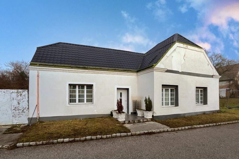 HANDWERKER BENÖTIGT - HAUS ZU SANIEREN - SCHÖNES GRUNDSTÜCK - MANNERSDORF/M., Haus-kauf, 149.000,€, 2261 Gänserndorf