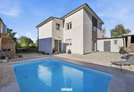 Urlaub zu Hause: Modernes Generationenhaus mit Pool & Palmen-Oase in Aspersdorf! Ideal für Familie, Beruf & Entspannung