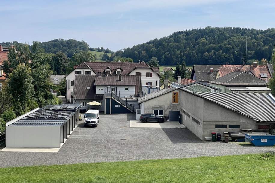Voll vermietetes Wohn- & Geschäftshaus mit 2 Wohnungen, Gewerbe & 6 Stellplätzen!, Gewerbeobjekt-kauf, 648.000,€, 8551 Deutschlandsberg