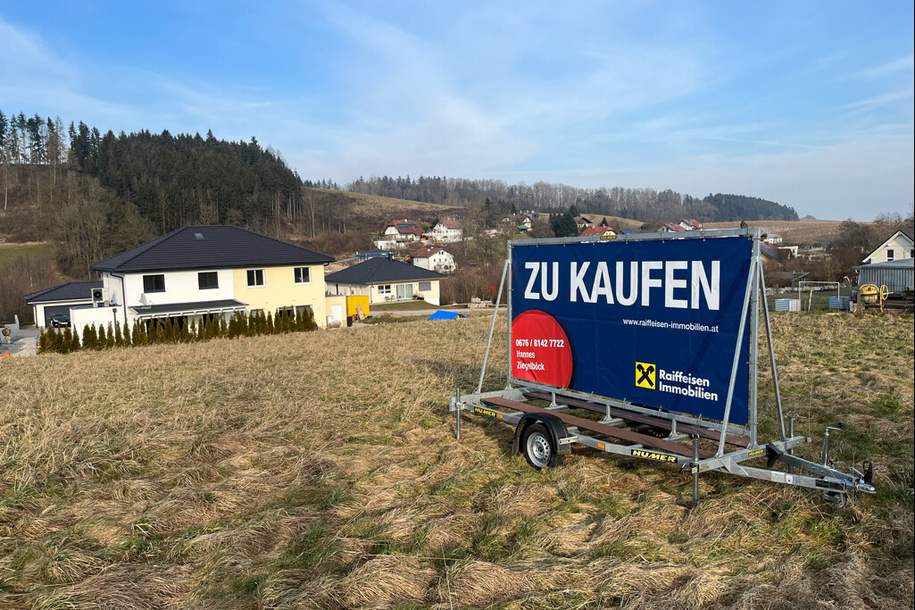 Baugrundstück mit Blick ins Grüne, Grund und Boden-kauf, 175.000,€, 4624 Wels-Land