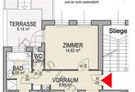 Provisionsfrei: Vollausgestattetes Apartment mit Möblierung und großer Terrasse in Sieveringer Bestlage! Klimatisiert!