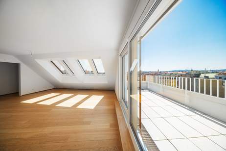 THE TEMPTATION - Dachgeschoss-Maisonette mit 2 Terrassen + Balkon | 23 m² Freifläche, 3 Zimmer, Wohnung-kauf, 1.096.000,€, 1180 Wien 17., Hernals